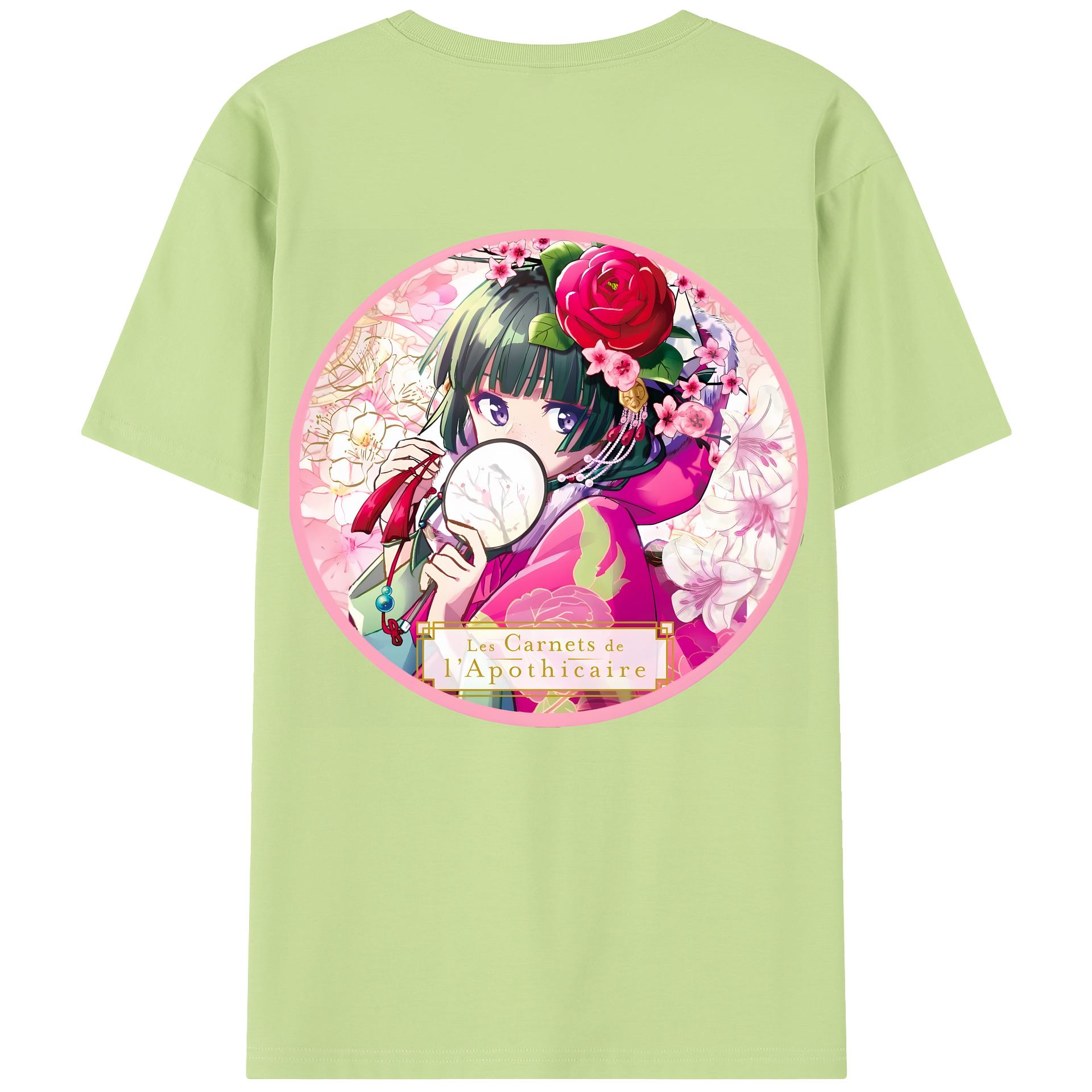 （画像用） 薬屋のひとりごと The Apothecary Diaries 綿100％半袖Tシャツ（背面プリント）